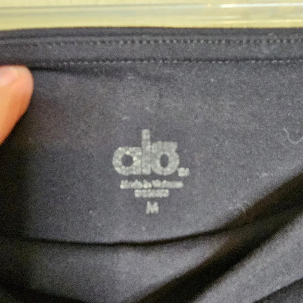 Alo Yoga Womens High Waist Leggings Black Size Medium Activewear
